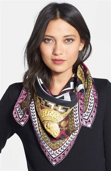 how to wear wild versace print scarf|Women's Designer Foulards & Scarves .